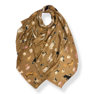 Puppy Print Fall Scarf