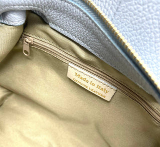 Genuine leather handbag, Made in Italy