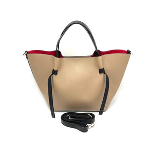 Genuine leather tote bag, Made in Italy