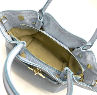 Genuine leather handbag, Made in Italy