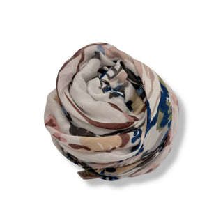 Soft Vintage Floral Print Scarf
