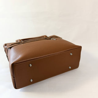 The Work Horse Genuine Italian Leather 6-Compartment Tote handbag