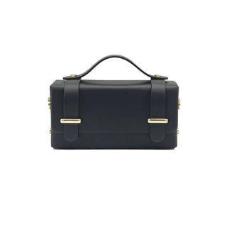 Genuine Leather, Mini Clutch Bag with Chain, Made in Italy