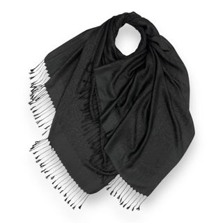 Pashmina paisley print finished with tassels