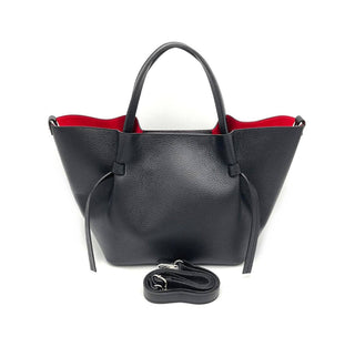 Genuine leather tote bag, Made in Italy