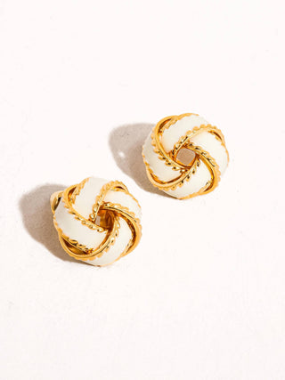 Astor Woven Ball Stud Earrings