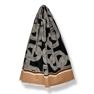 Cashmere blend chain link scarf