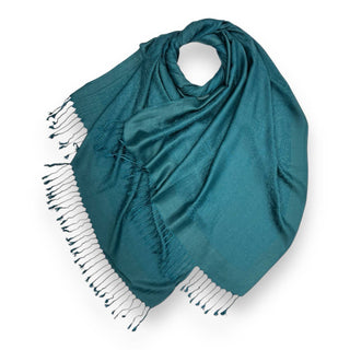 Pashmina paisley print finished with tassels