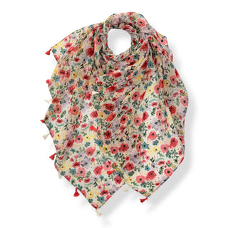 Poppy and Ditsy Floral Scarf