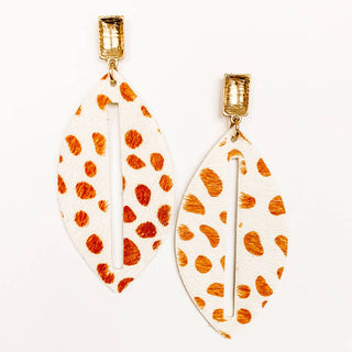 Giraffe inspired earrings