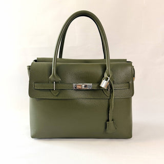 The Work Horse Genuine Italian Leather 6-Compartment Tote handbag