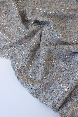 Grey Sparkle fabric swatch