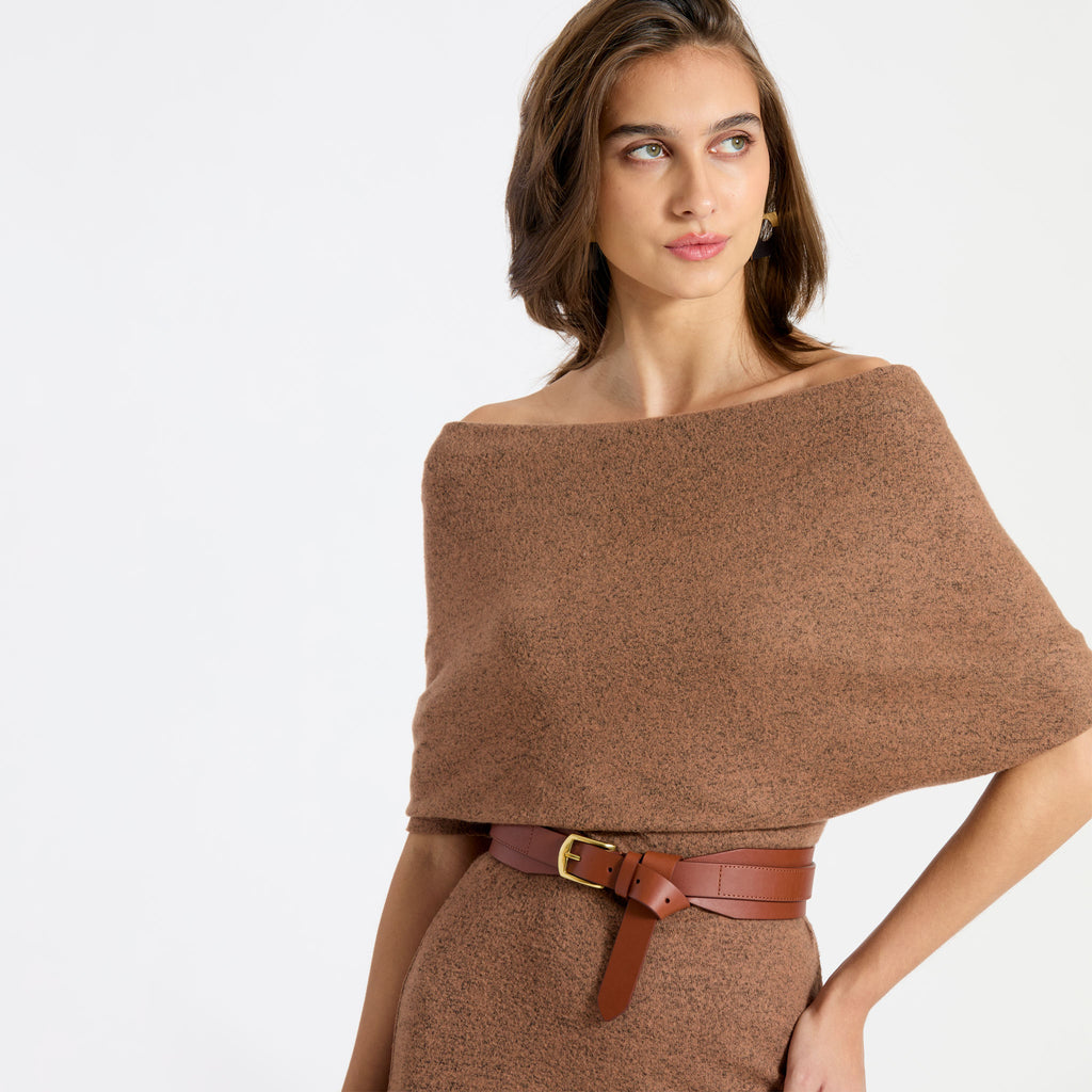 Tan Wear Less The Stress Less Dress - Tan – DRY MARTINI CLOTHING