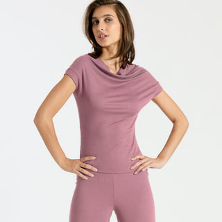 Stress Less Top Cap Sleeve Rose
