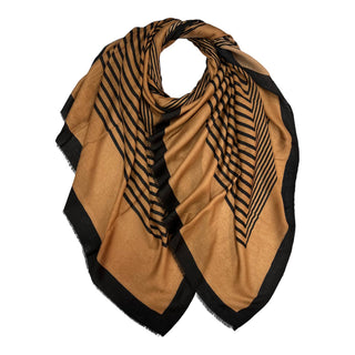 Big maze monogram printed scarf