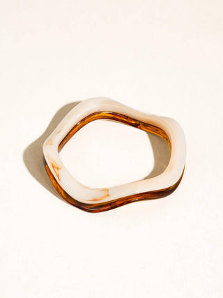 Wilder Wavy Resin Bangle Set