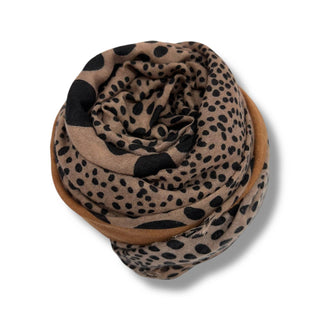 Leopard dots print scarf