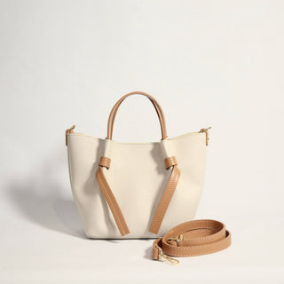 Mini-tote genuine leather handbag Made in Italy