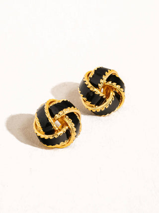 Astor Woven Ball Stud Earrings