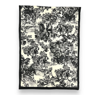 Winter forest print on cream background scarf
