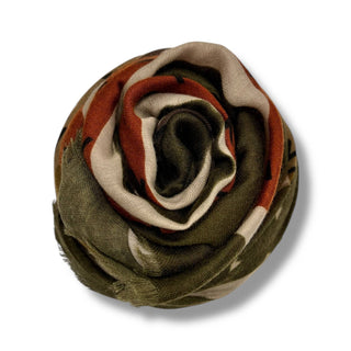Geometric Tonal Bamboo Viscose Scarf