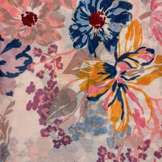 Soft Vintage Floral Print Scarf