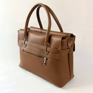The Work Horse Genuine Italian Leather 6-Compartment Tote handbag
