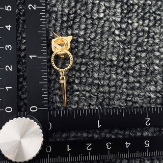 Leopard Head Post Earrings