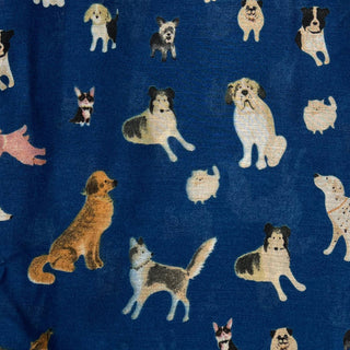 Dog print with mix breeds on medium lightweight print