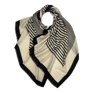 Big maze monogram printed scarf