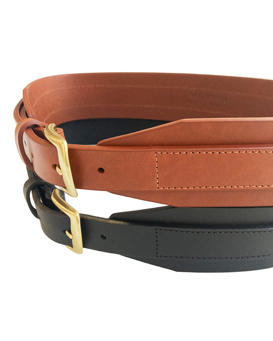 Full Grain, Genuine Leather Contour Belt